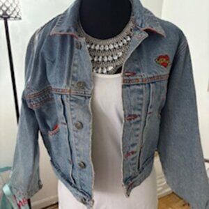 Vintage cartoon jean jacket